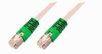 SFTP Crossover Patchkabel Cat 5e - grau - 0,50m