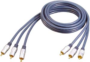 Cinch Audio / Video High-End Kabel - 1,50m