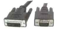 DVI/VGA TV- und Monitorkabel - schwarz - 3,00m