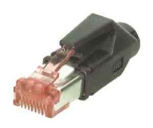 Hirose RJ45 Stecker Cat 6 - orange -