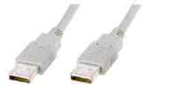 USB 2.0 High-Speed Kabel A-A - grau - 1,80m