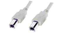 USB 2.0 High-Speed Kabel B-B - grau - 3,00m