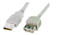 USB 2.0 High-Speed Kabel A-A - grau - 3,00m