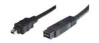 Firewire Kabel 4P/9P - schwarz - 1,80m