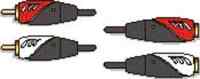 Premium Stereo Chinch-Verl?ngerung vergoldet - 2,50m