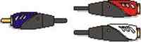 Premium Chinch-Y-Adapterkabel vergoldet - 2,50m