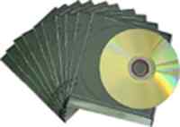 CD Leerh?llen "extra flach" schwarz - 10er Pack -